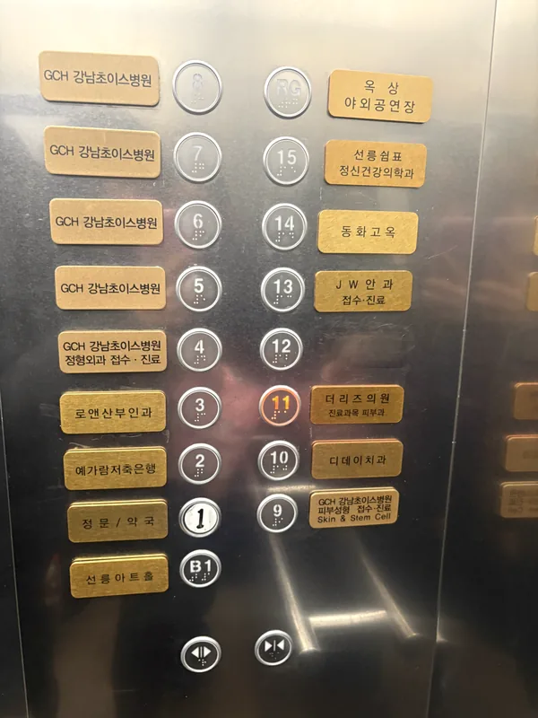 电梯楼层指示面板